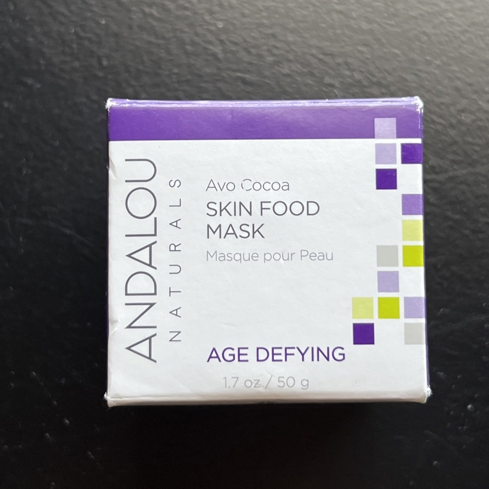 Andalou Naturals Skin Food Mask Avo Cocoa Age Defying 1 7 oz 50 g Cruelty-Free - Picture 2 of 5